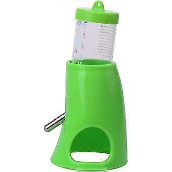 Hamster Bur Drikkevannsflaske Papegøye Mus Rotte Gerbils Vannmaterskål (2,8 oz) 1 stk tilfeldig farge (80ML + BASE)
