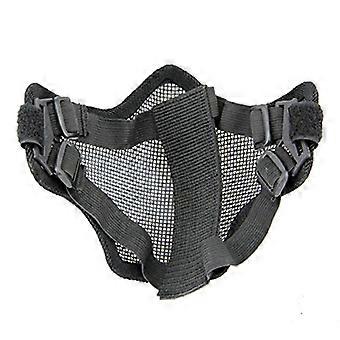 Metal Mesh Half for Protection Outdoor Camouflage Black