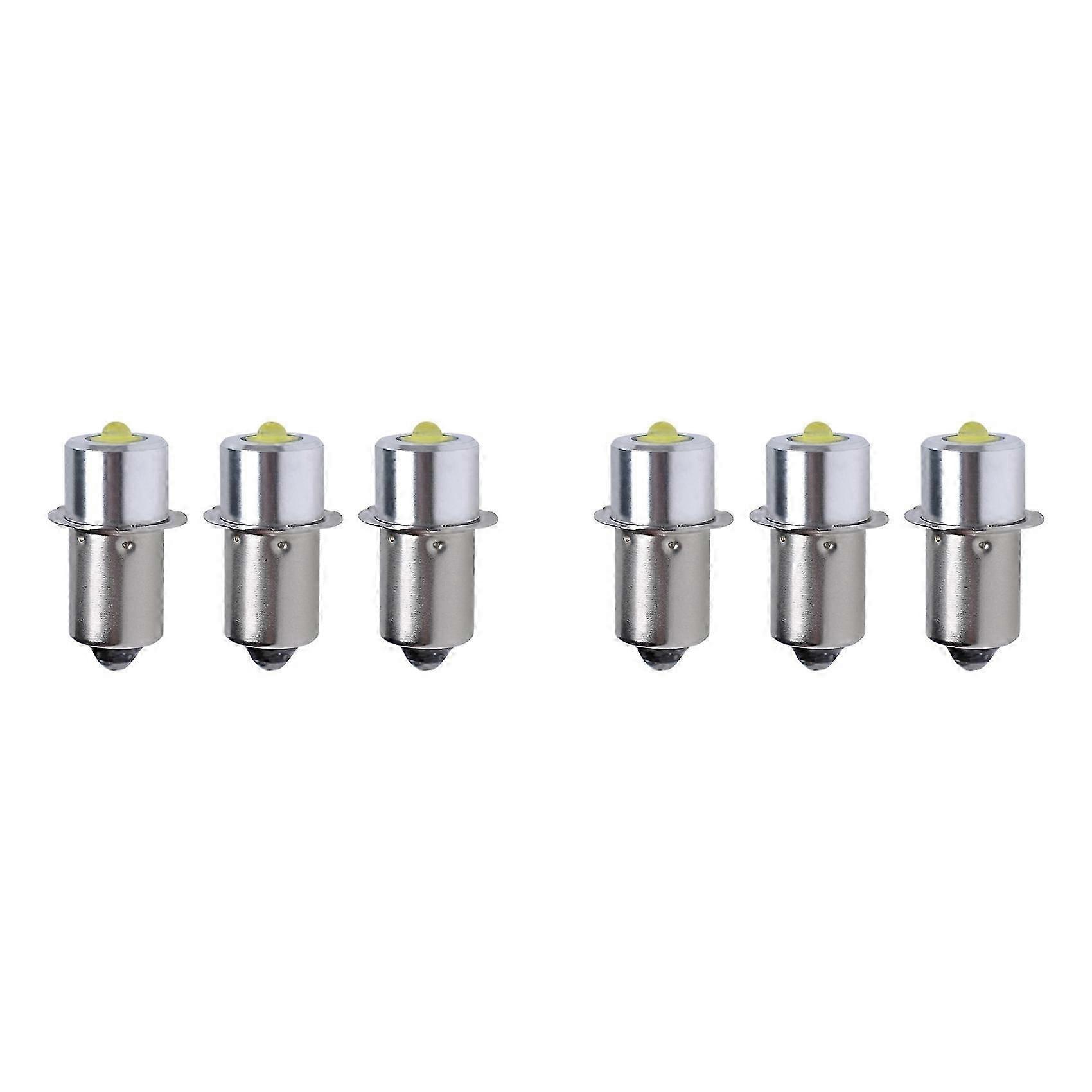 6x Light Led Conversion Kit compatible with Maglite LED Conversion Kit, 3W DC 6-24V LED Flashlight Bulb