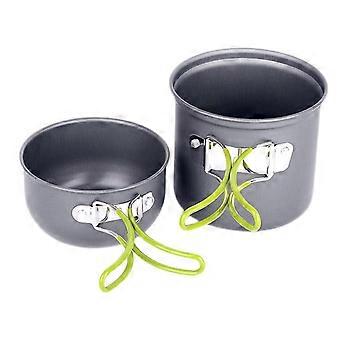 Lightweight Camping Cookware Set Foldable Outdoor Cooking Pan Durable Gear for Hiking
