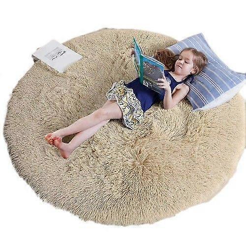 Comfort Blush Round Rug With Rubber Backing