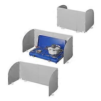 Cooking windscreen 3-piece steel folding and extendable 32/62 x 28.5 x 25 cm