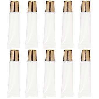 Lip Balm Tube Empty Tube for Storage 50Pcs Reusable Transparent PP