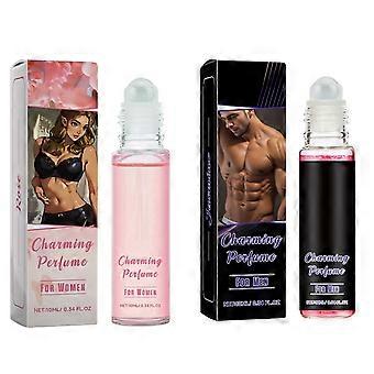 Perfumy feromonowe dla kobiet 10 ml roll-on, długotrwały zapach przyciągający mężczyzn, 2 szt.