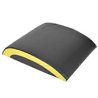 Tapis de fitness portable pour abdominaux, équipement d'entraînement à la taille, noir et jaune-cr