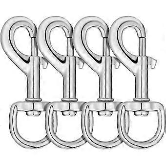 Heavy Duty Dog Leash Clips, Rotating Swivel Snap Hooks, Pack of 4