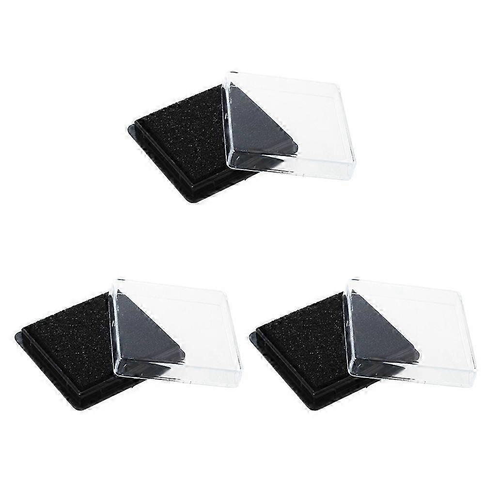 3X Stamp Pad Ink Pad Wedding Letter Document Black