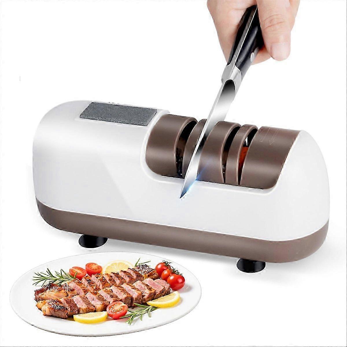 Electric Knife Sharpener, Cordless 2Stage Sharpening Diamond