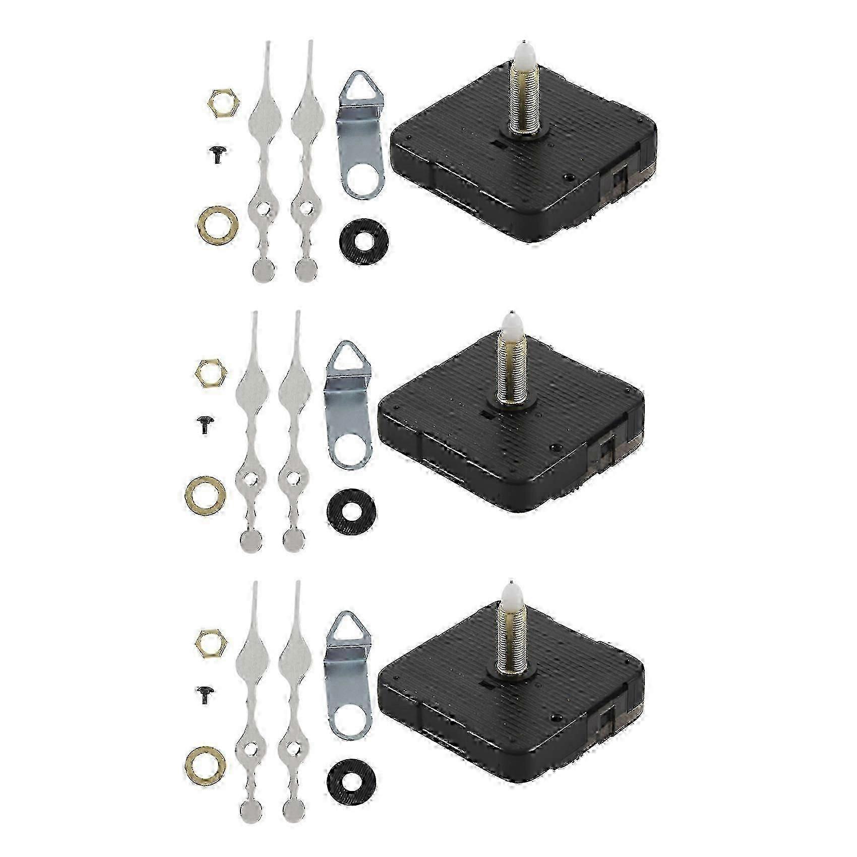 Long Spindle Clock Mechanism Movement 3/5 Inch Maximum Dial Thickness