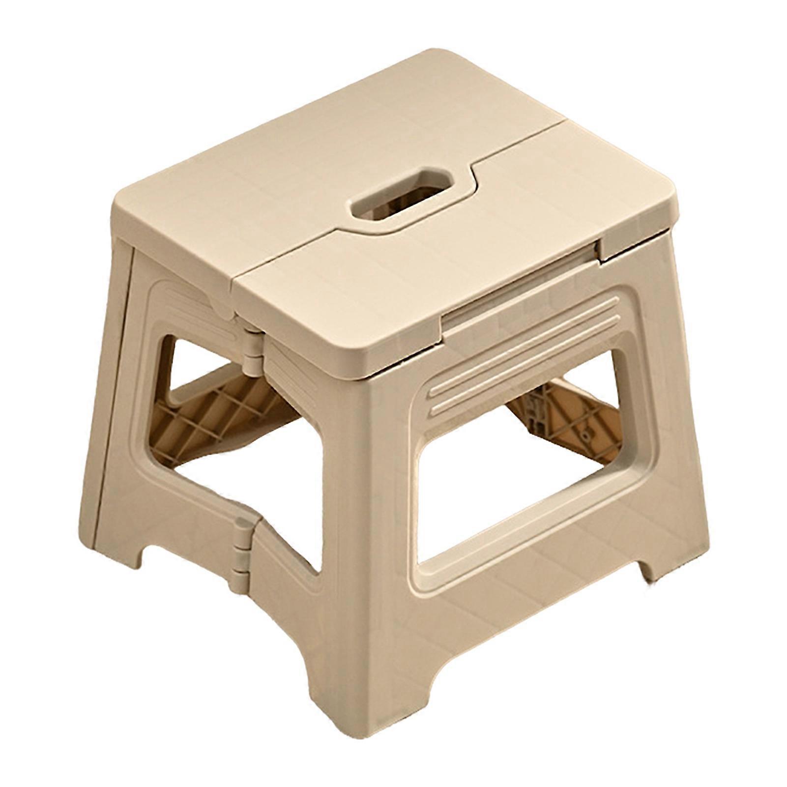 Durable Plastic Folding Stool with Sturdy and Lightweight