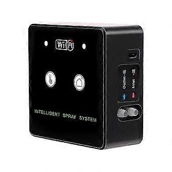 Kit sistema di nebulizzazione automatica con controllo Wi-Fi e timer digitale per irrigazione di terrari per rettili in stile foresta pluviale.