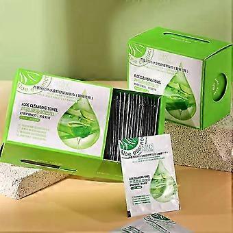 Makeup Remover Wipes Set Aloe Face Eye Lip Pull-Out Wet Wipes, Gentle Cleansing, No Washing Required, Hydration Soothing, Portable Individually Bulk