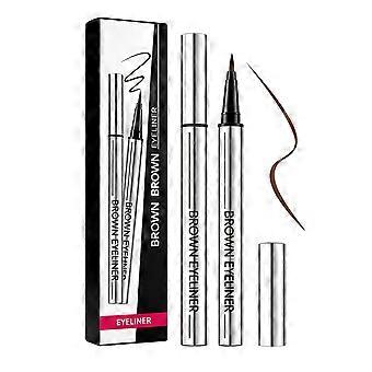 Winged Eyeliners Pen Liquid Fine Tip Smooth Glides Application with Smudges Resistant Eye Makeup Pencil Daily Wear Definition  02 BROWN