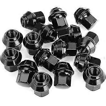 16pcs WIELMOEREN - VOOR FORD FIESTA ZWARTE LEGERING MK4 MK5 MK6 MK7 MK8 (M12x1.5)