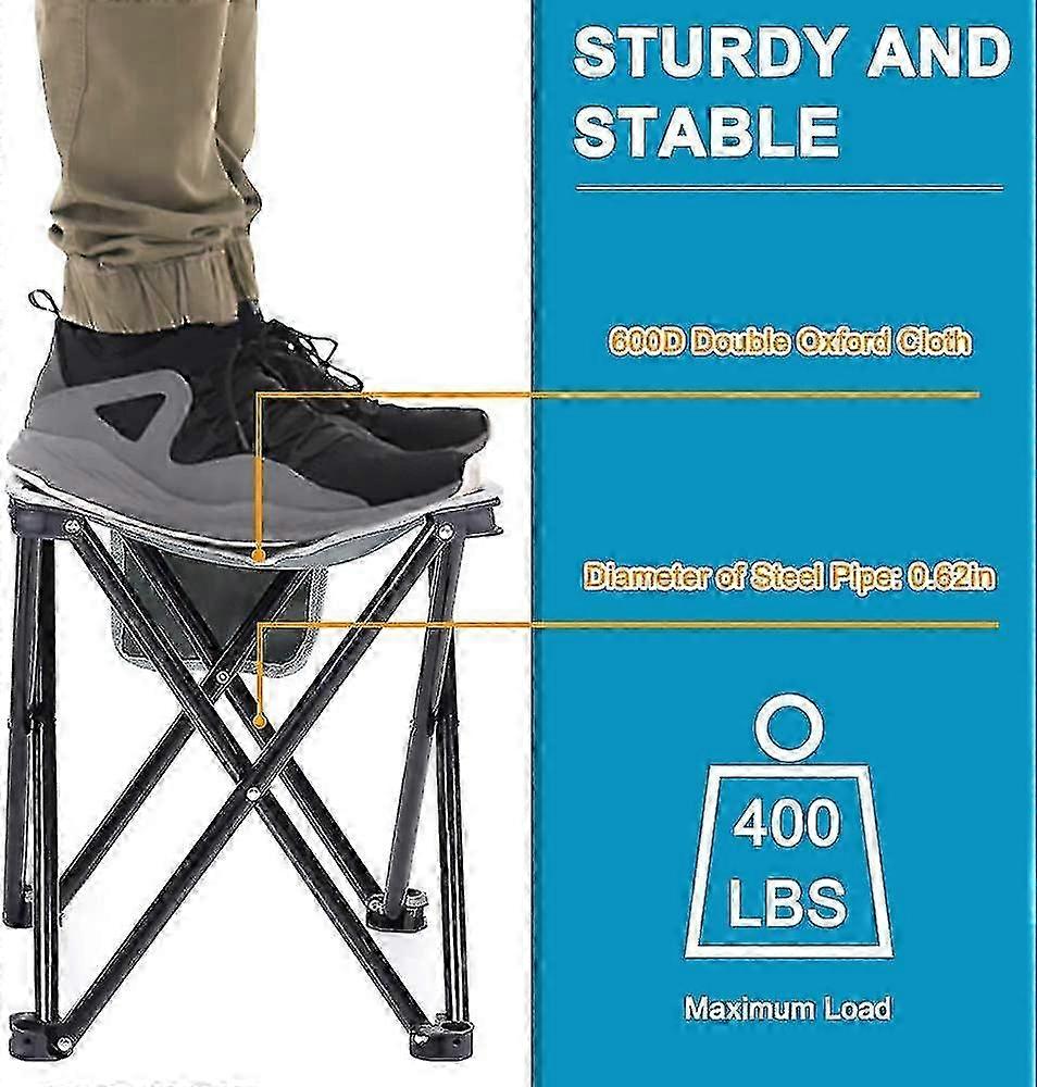 2 Pack Portable Folding Stool Folding Cam Stool