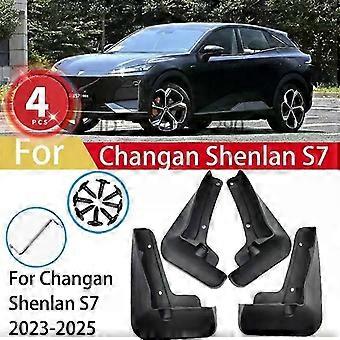 compatible with Changan Shenlan Deepal S7 2023 2024 2025  4pcs Mudguards Mud Flaps Splash Guards Fender MudFlaps Front Rear Car Accessories