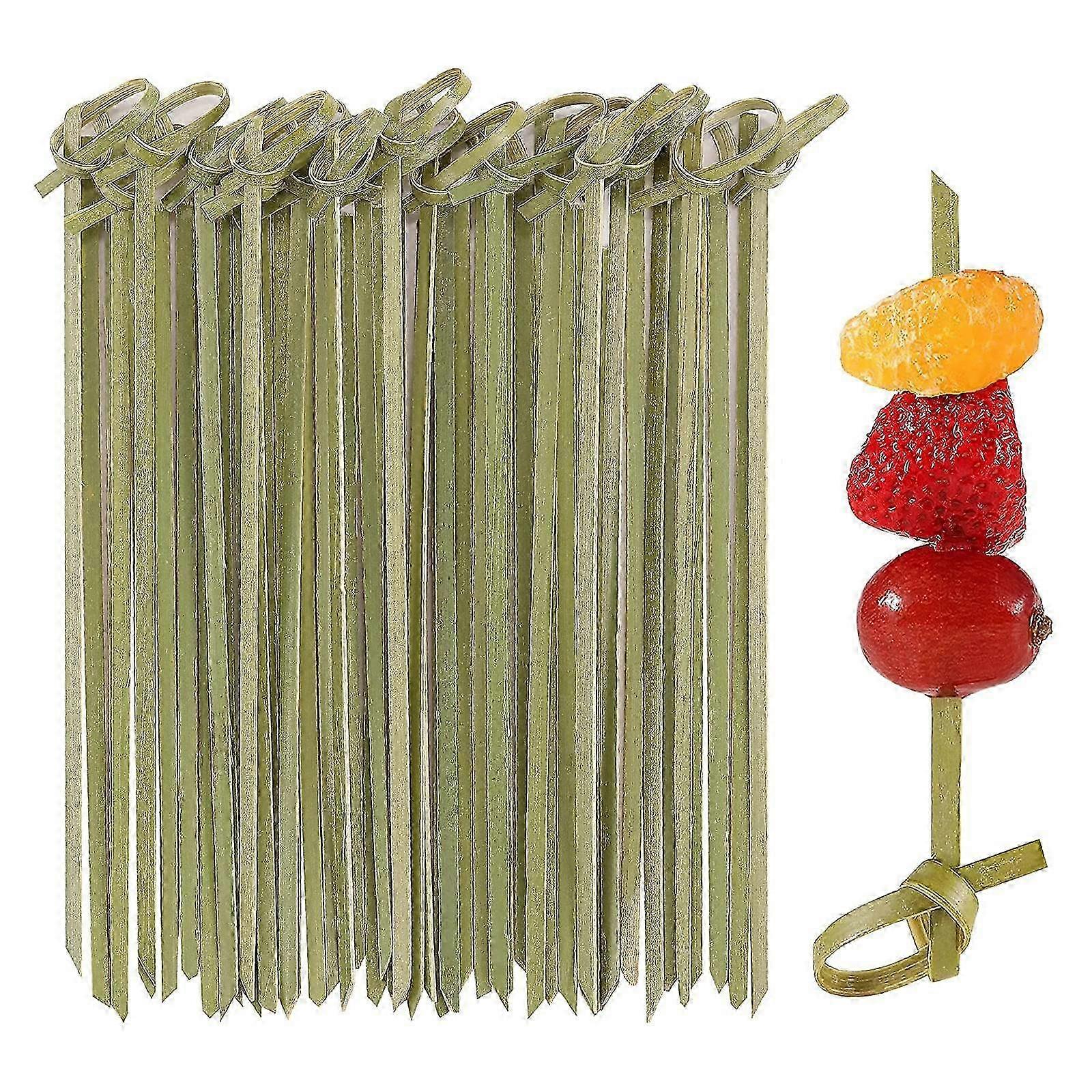 12cm Bamboo Heart Appetiser Picks
