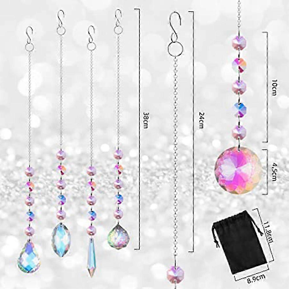 9pc Optical Crystal Sun Catcher Set
