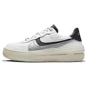 Nike Air Force 1 PLT.AF.ORM Branco Prata Metálico Preto Feminino DX3199-100