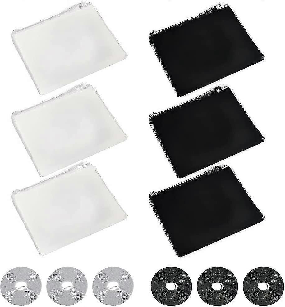 6 Pack Fly Screen Nets For  Window 1.5m X 1.3m Windowscreennetting Universal Gift