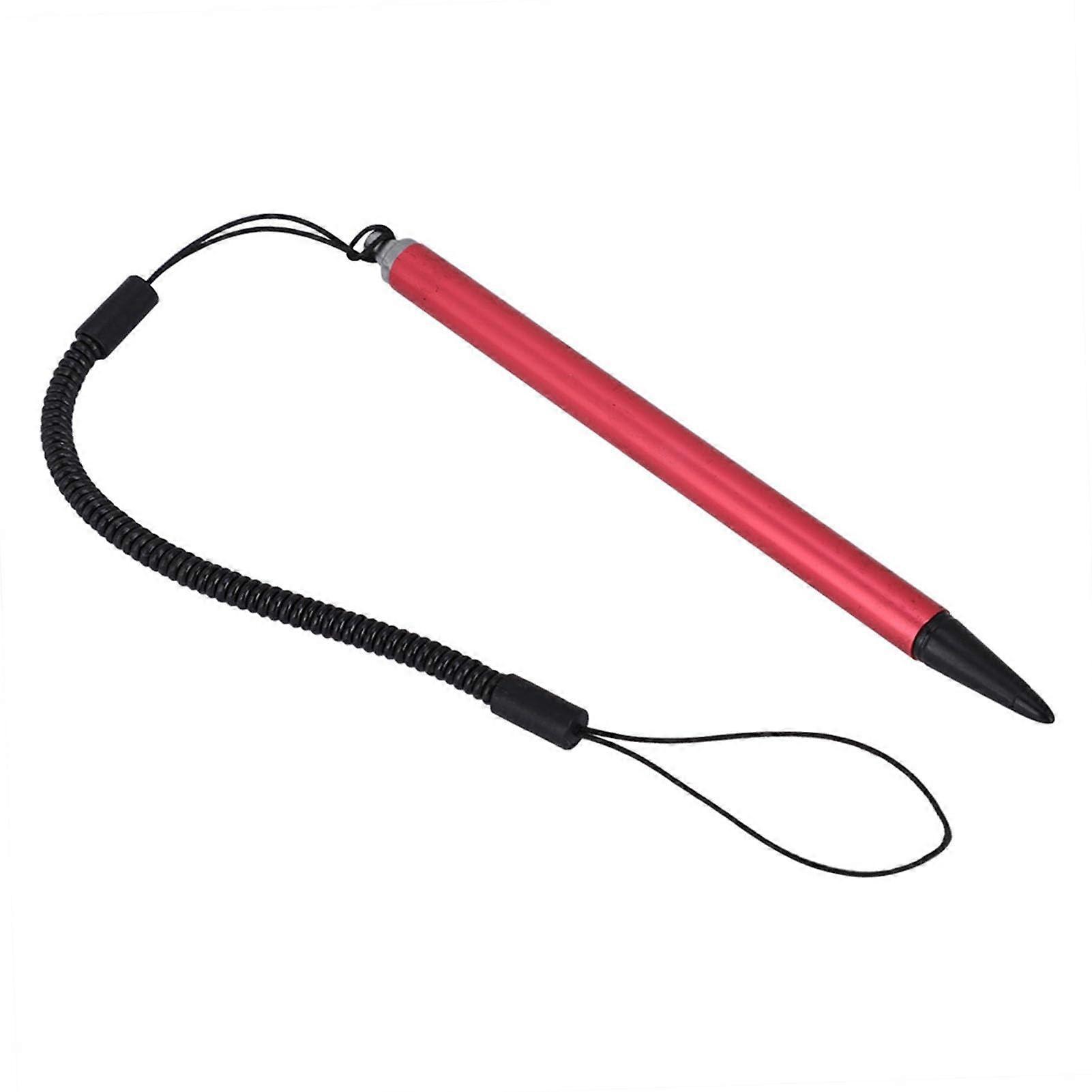 Red Stylus Pen for Touchscreen with Spring Rope Attachment,  Visibility Design, Precise Tip