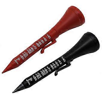 2pcs Versatile 6-in-1 Golf Tool: TEE Measuring Rod, Direction Groove Brush, Scoring Pen, Level Tool-SSZFV