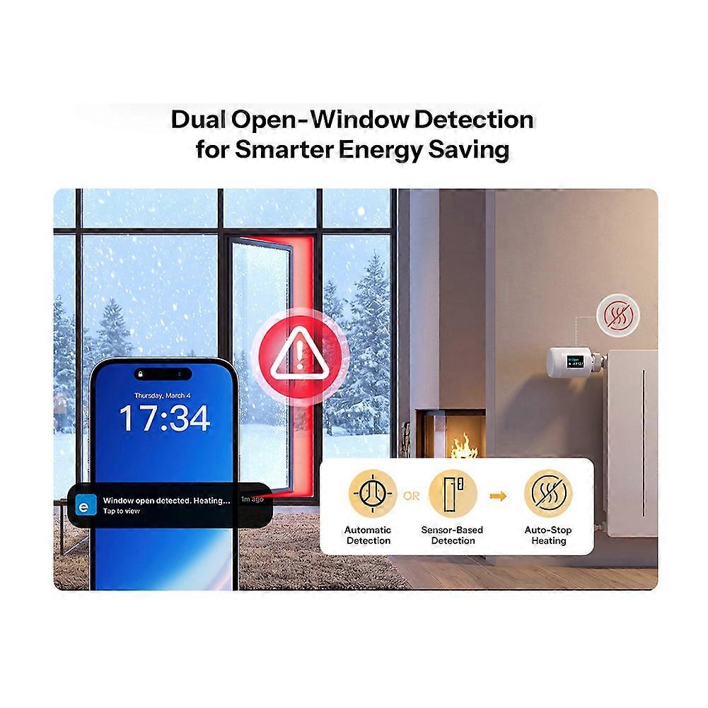 TRV-ZBT ZigBee+BLE Thermostatic Valve Real-Time Temperature Control Temperature Adjustment Intelligent Timing