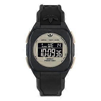 Adidas Unisex Uhr Digital CITY TECH FOUR Kunststoff schwarz AOST26537