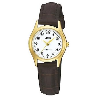 Lorus Watches Quartz Analog Woman Watch with RRS74RX9 Cowskin Bracelet