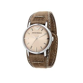 Armani Ladies kvartsi analoginen Unisex Watch Cowskin ranne koru AR5686