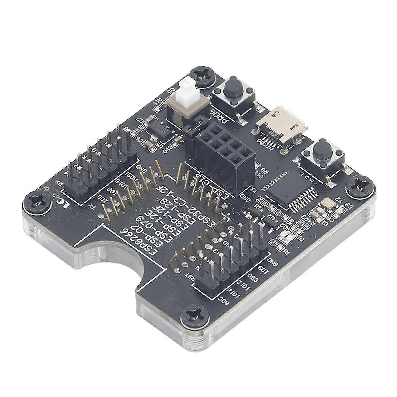 DEWIN Burner Development Board, Test Frame Module ESP8266 Test Board Code Burner compatible with ESP12F ESP07S ESP12E ESP01S ESP12S ESP01