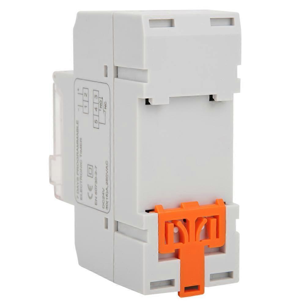 DC 24V 30A Weekly 12/24hrs Timer Switch LCD On Off Control Programmable Time Relay