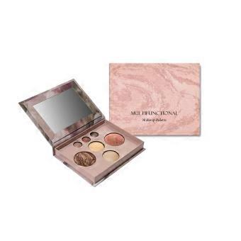 Palette di ombretti per il viso: finiture opache, luminose, shimmer e glitter. Facile da applicare, con illuminante, fard e bronzer, tutto in un'unica palette professionale per il trucco.