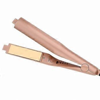 Hair Straighteners, Adjustable Temperature 100-230, Gold with Ceramic Plates, Straightens & Curls