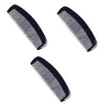 3pcs Natural Horn Comb Set for Women AntiStatic Smooth Finish Gentle Scalp Massage Travel Size