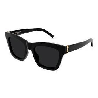 Saint Laurent SL M156 001 Full Rim Black Women Square Sunglasses UV3 Original