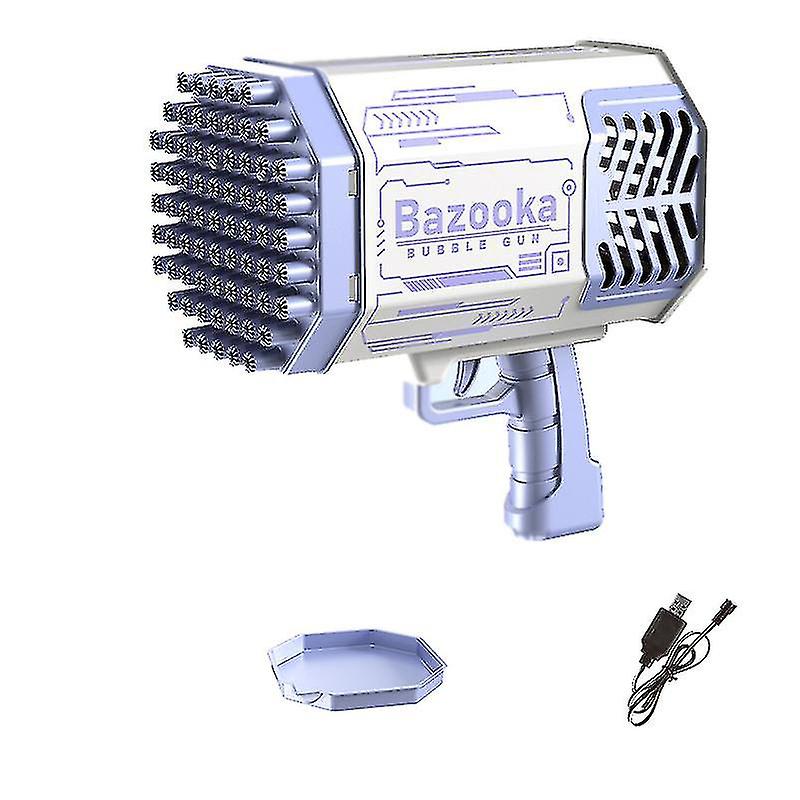 Bubble Machine Gun, Diy Bubble Bazooka Machine 69 Holes Bubble Blower