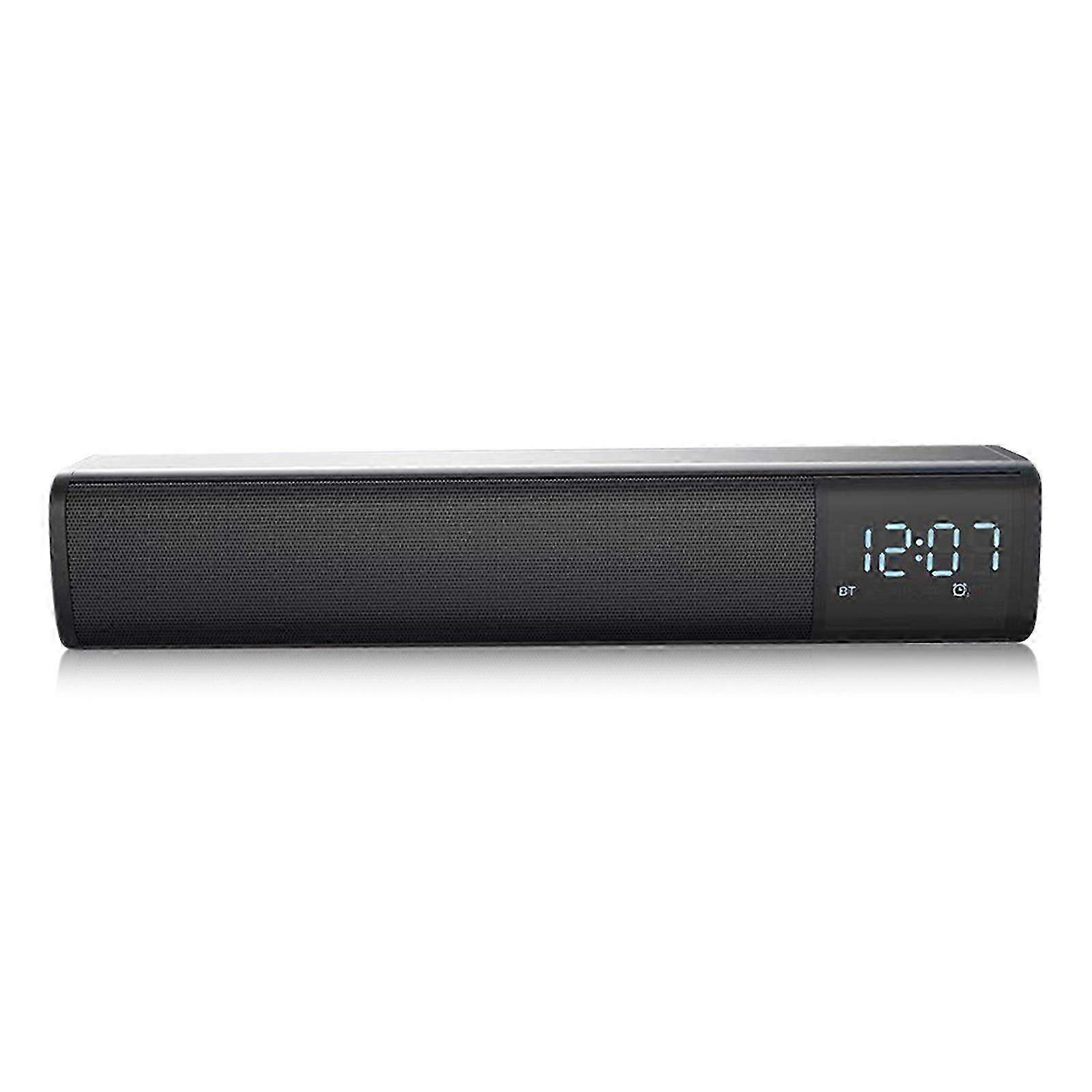 Bt Soundbar Audio Player Wireless Speaker Subwoofer 3d Surround Speakers Clock Tf Usb For Home Tv Pc
