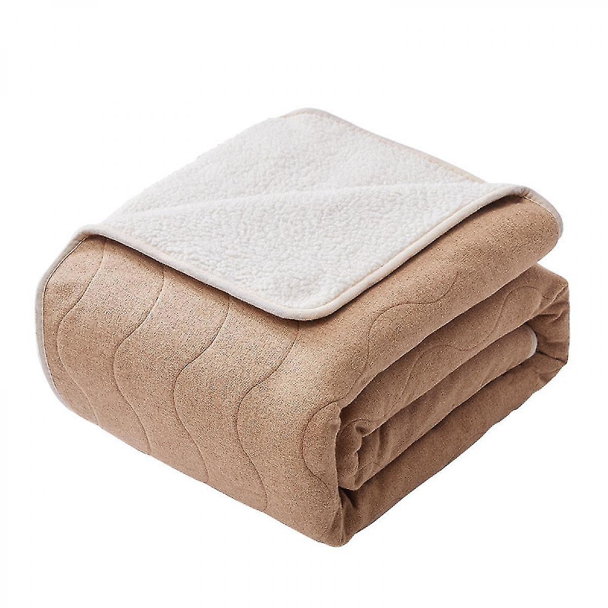 Electric Blanket Heated Full Size 31"x70" Oversized Flannel Heated Blanket, Fast Heating , Mach
