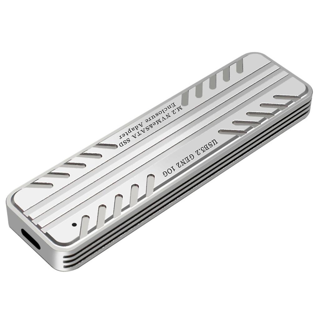 M2 PCIE NVME Sata- SSD Enclosure Dual-Portocol NVMe to USB Adapter 10G Type-C