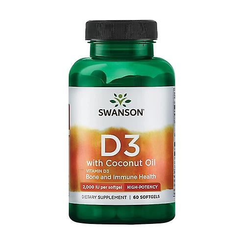 Ultra Vitamin D3 w/Coconut Oil 2000 IU 60 softgels