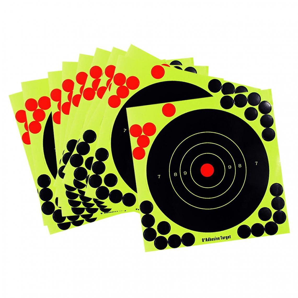 10 Stück Schießscheiben Reaktive Splatterziele Selbstklebende Papierziele 203x203mm