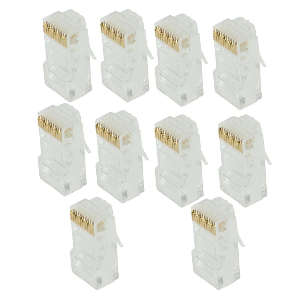 10pc RJ50 Keystone Jack Module Network Connector Enternet Module Clear