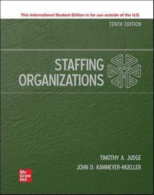 Staffing Organizations Ise by Timothy Judge Paperback