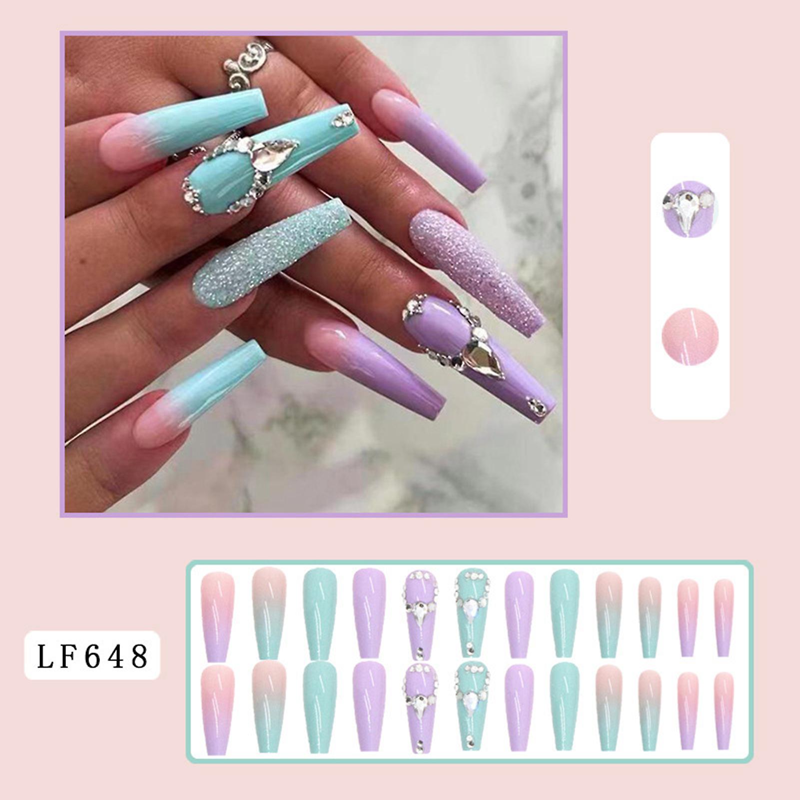 Gradual Makaron Artificial Nails Durable Cloud Trendy False Nails