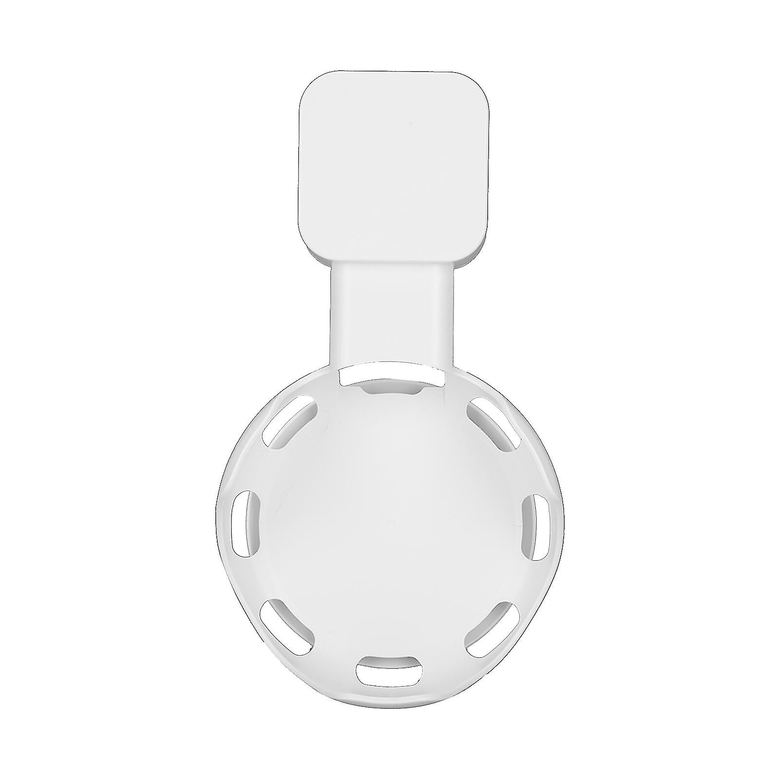 White Outlet Wall Mount Holder for Dot 3rd Gen - Space-Saving, No-Drill Installation