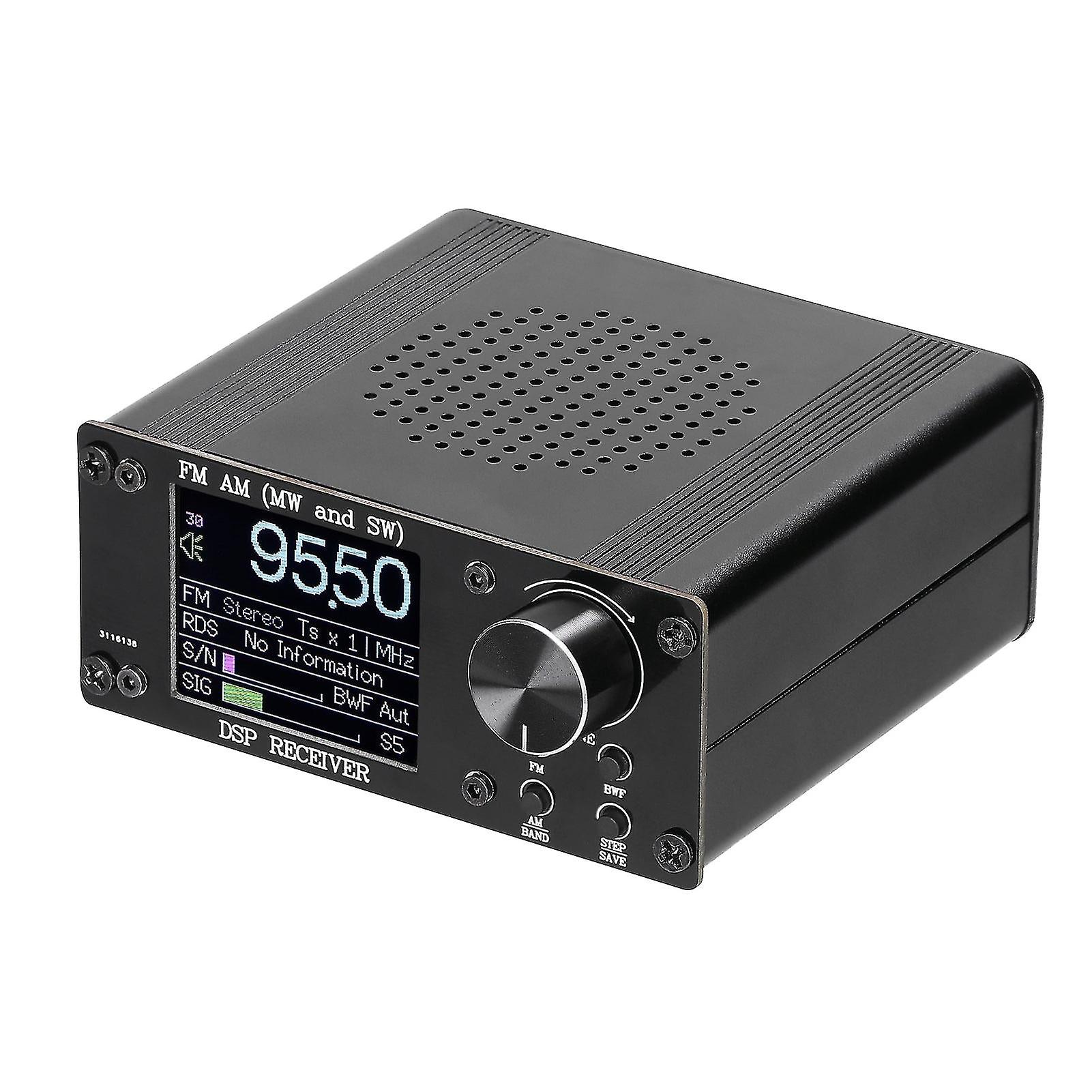 Dsp Receiver Frequency And Amplitude Modulation Modes Adjustable Digital Display With Bandwidth Volumes Step Frequency