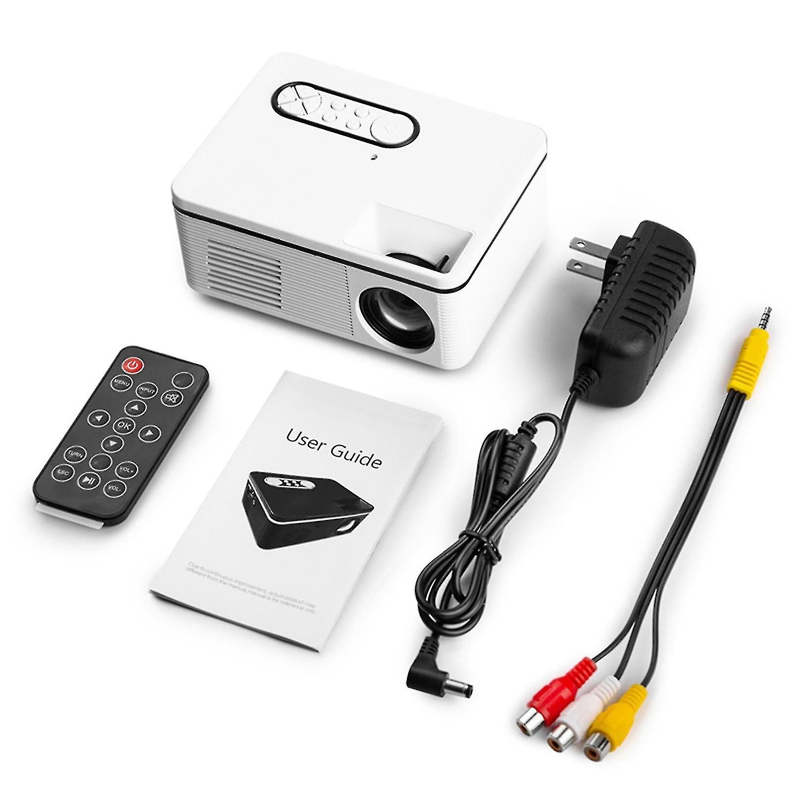Hd 1080p 60 Wifi Portable Home Movie Video Projector W/built In Speaker