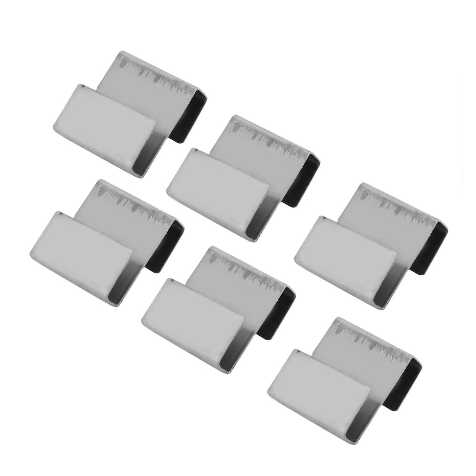 Greenhouse Glass Clamp 50pcs Stainless Steel Greenhouse Overlap S Clips Durable Glass Frame Fixing Clamp