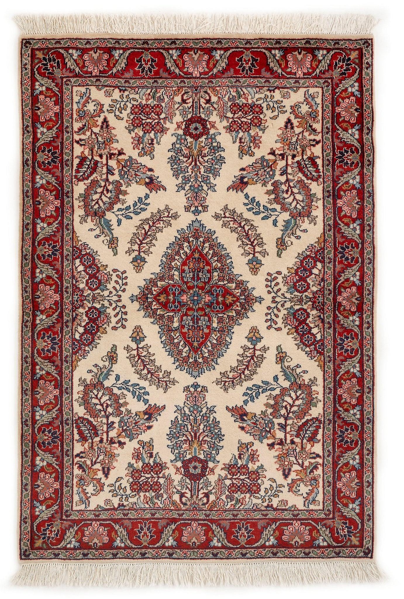 Vidal Indo Tabriz 105x158 with Red Hand knotted India Rug